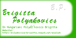 brigitta polyakovics business card